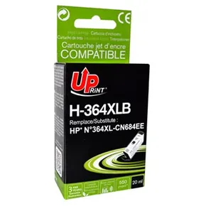 UPrint kompatibil. ink s CN684EE, HP 364XL, black, 20ml, H-364XLB, s čipom, pre HP Photosmart e-All-in-One, Premium, Plus, C5380
